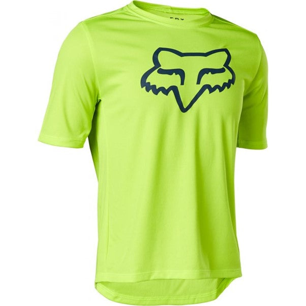 Fox Yth Ranger Ss Jersey Flo Ylw S
