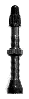 Tubless Valve S Blk 44mm Pair