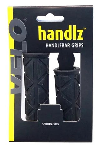 Velo Twist Shifter Grips X-cut Design Black 80mm/102mm