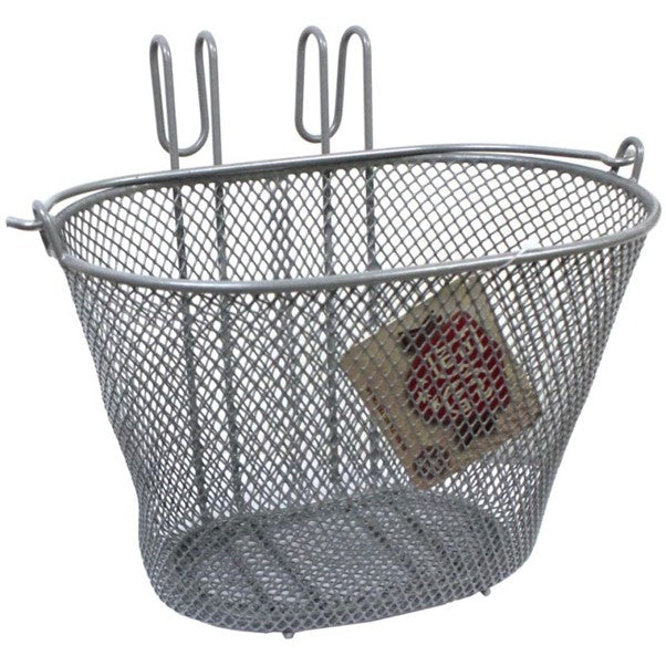 Small Wire Front Basket Silver