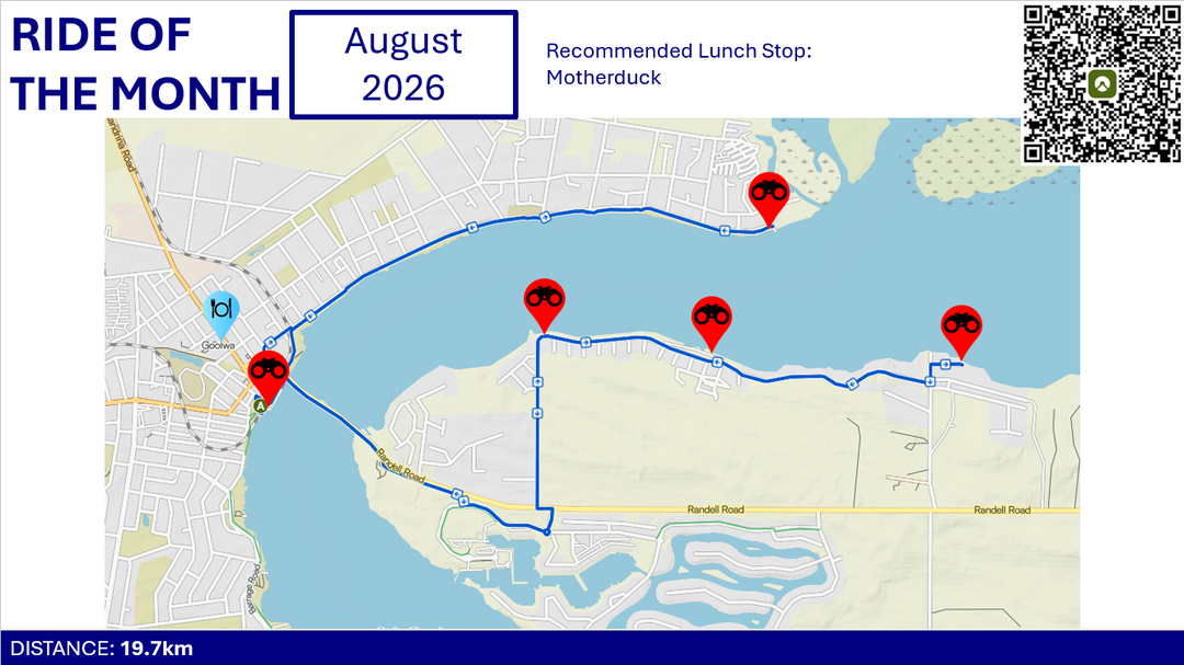 Ride of the Month: Goolwa Riverside Explorer 🚴‍♂️