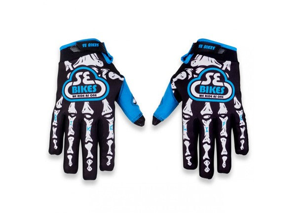 Gloves Se Bikes X Crushed Skeliton Bike Life [size:sm Colour:black]