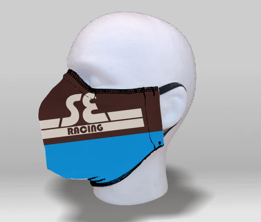 Face Mask Se Racing [col:blue/brown] 