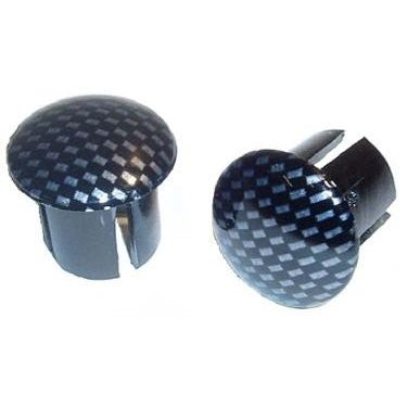 Bar End Plugs Carbon Look