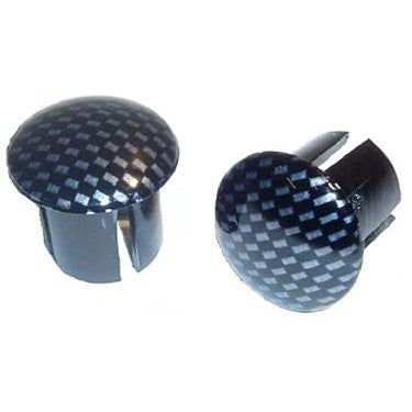 Bar End Plugs Carbon Look 