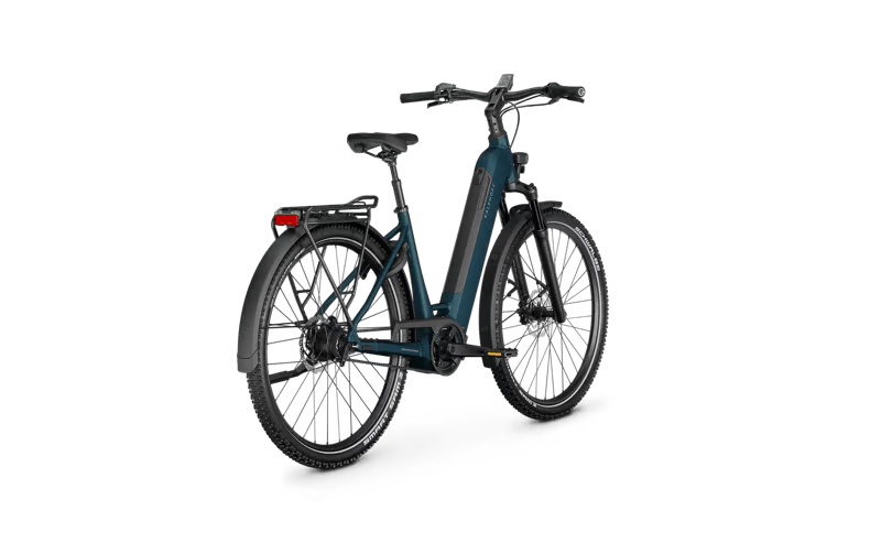 2026 Kalkhoff Entice 3 Excite Belt Electric Trekking Bike [size:sm Colour:dark Springs Green Matt]