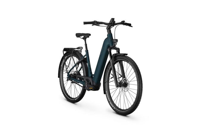 2026 Kalkhoff Entice 3 Excite Belt Electric Trekking Bike [size:sm Colour:dark Springs Green Matt]