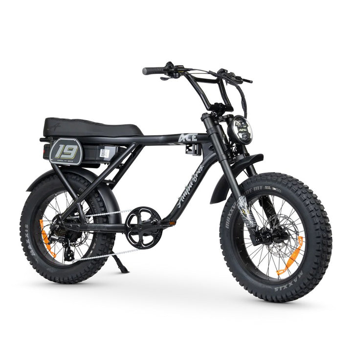 Ampd Bros Ace Adventure S5 Fat Tyre Electric Bike [size:one Size Colour:matte Black]