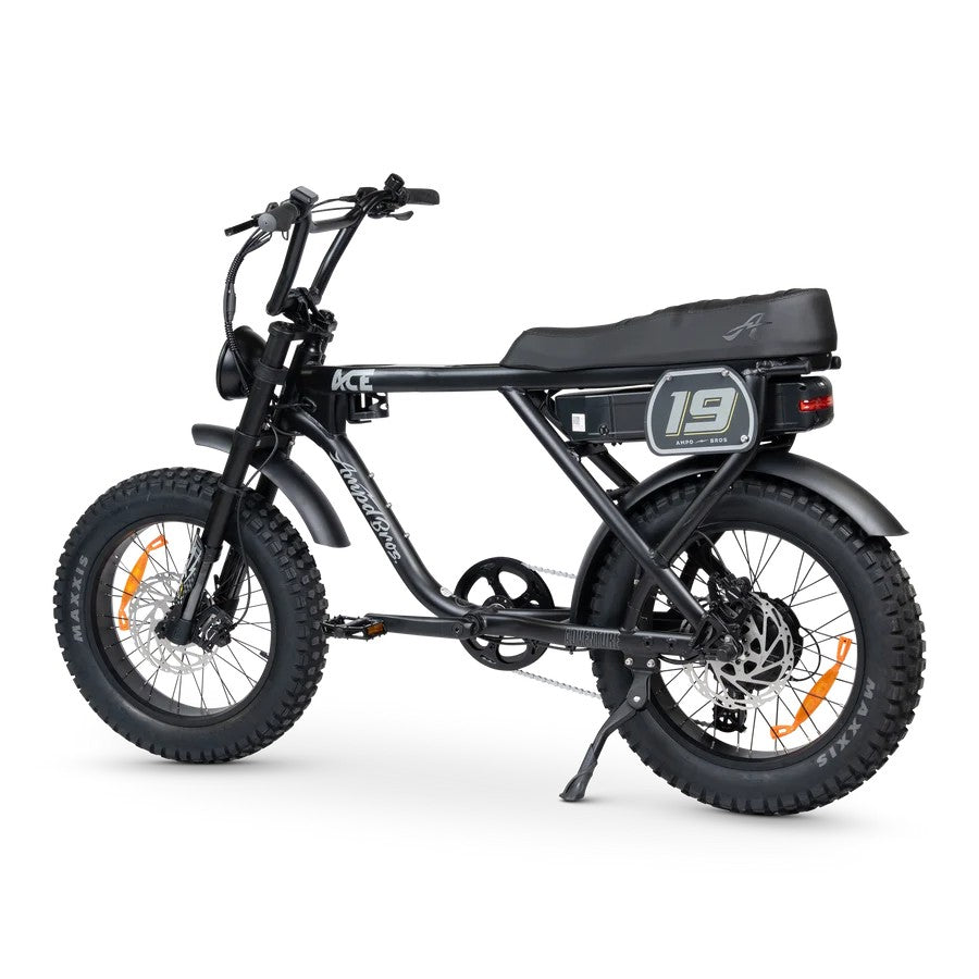Ampd Bros Ace Adventure S5 Fat Tyre Electric Bike [size:one Size Colour:matte Black]