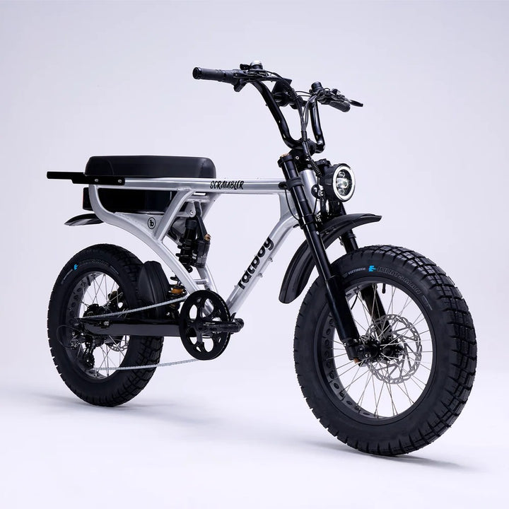 Fatboy Scrambler V3 En15194 Certified Fat Tyre Electric Bike [size:one Size Colour:brushed Alloy]