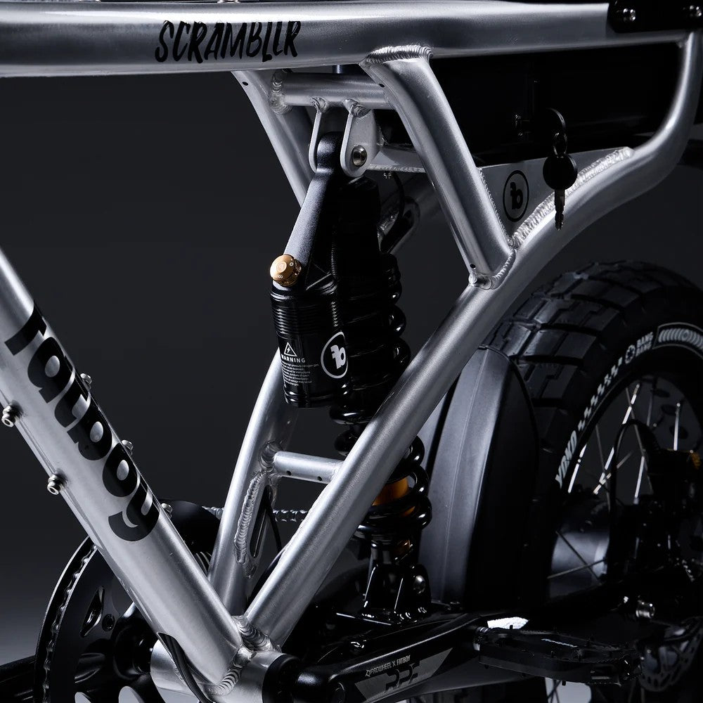 Fatboy Scrambler V3 En15194 Certified Fat Tyre Electric Bike [size:one Size Colour:brushed Alloy]