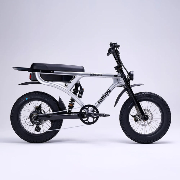 Fatboy Scrambler V3 En15194 Certified Fat Tyre Electric Bike [size:one Size Colour:brushed Alloy]