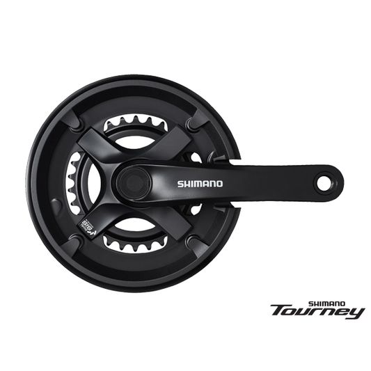 Shimano Fc-ty501 Crankset 175mm 48-38-28t Black 