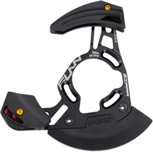 Funn Zippa Dh  Chain Guide With External Bb Adaptor 32-38t Black 