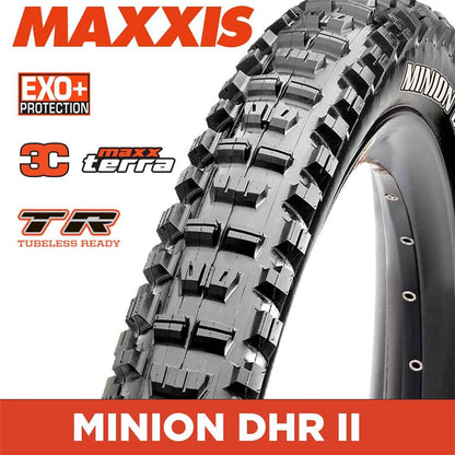 Maxxis Minion Dhr Ii 29" Tyre [wdth:2.40" Technology:3c Maxx Terra, Exo+, Tr Tyre Bead:folding]