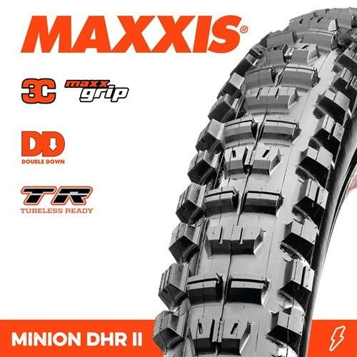 Maxxis Minion Dhr Ii Tyre [wdth:2.40 Technology:3c Maxx Grip, Tr, Dd Tyre Bead:folding]