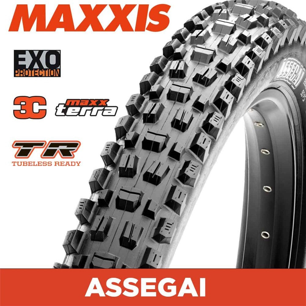 Maxxis Assegai 27.5" Tyre [wdth:2.50" Wt Technology:3c Maxx Terra, Exo, Tr Tyre Bead:folding]