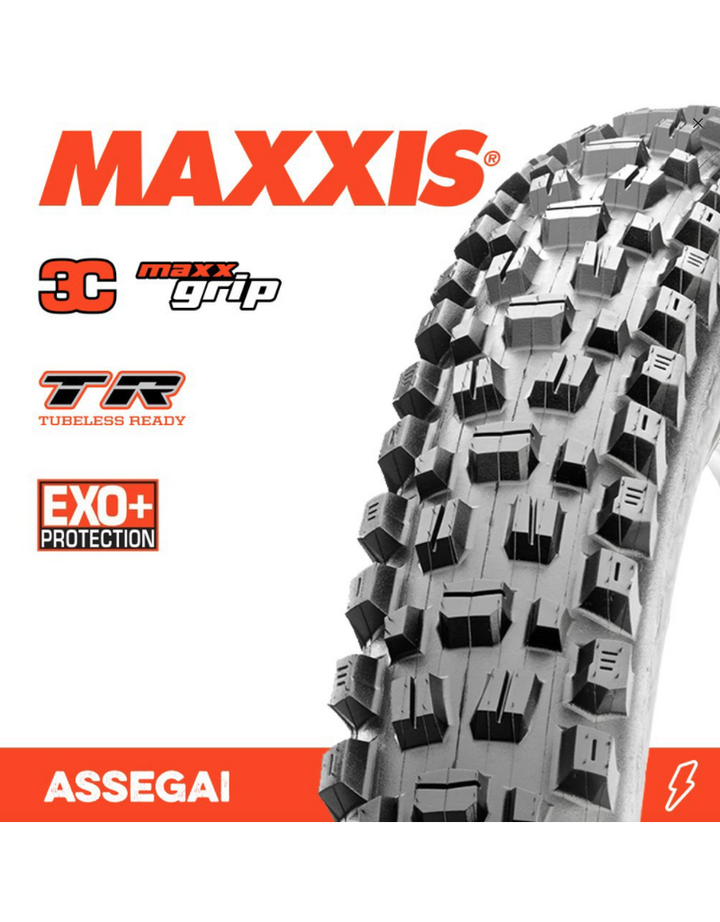 Maxxis Assegai 29" Tyre [width:2.50" Technology:3c Maxx Grip, Exo+, Tr Tyre Bead:folding]