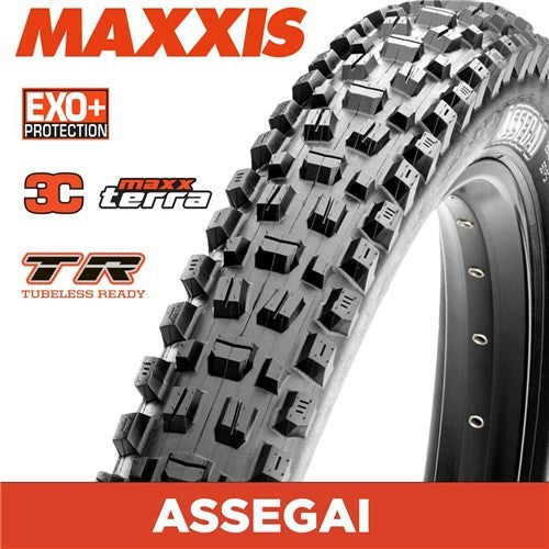 Maxxis Assegai 27.5" Tyre [wdth:2.50" Wt Technology:3c Maxx Grip, Exo+, Tr Tyre Bead:folding]