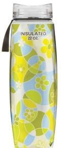 Bottle Polar Ergo Insulated [size:650ml Colour:circles And Flowers]