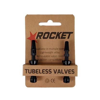 Rocket Tubless Valves [valve:presta Valve Lgh:48mm Colour:black]