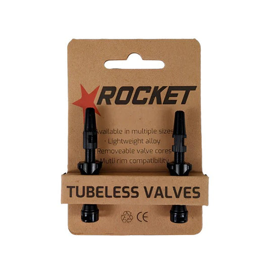 Rocket Tubless Valves [valve:presta Valve Lgh:48mm Colour:black]