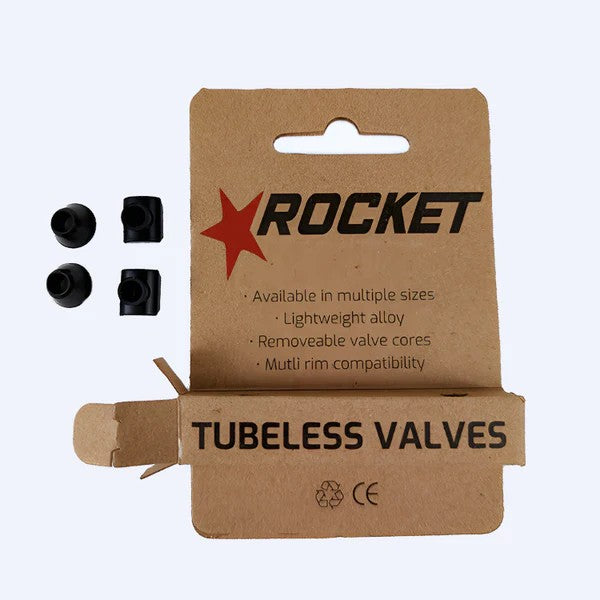 Rocket Tubless Valves [valve:presta Valve Lgh:48mm Colour:black]