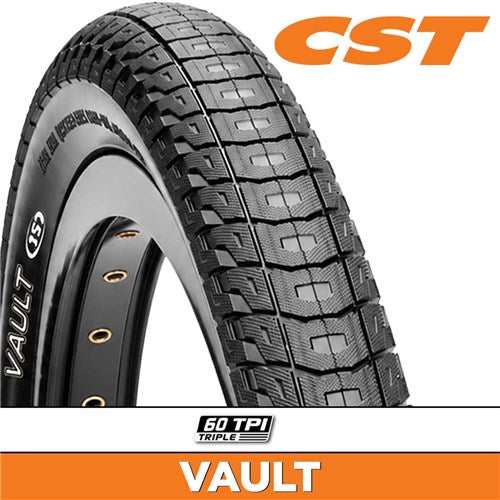Cst Vault 20" Bmx Tyre [width:2.20" Tyre Bead:wire]
