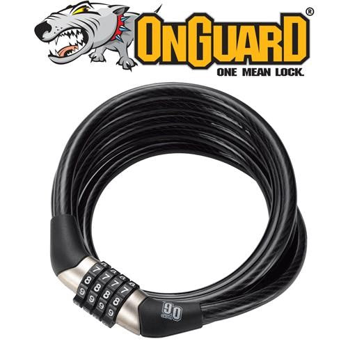 Onguard Og Series Coil Cable Combo Lock [size:150cm X 8cm] 