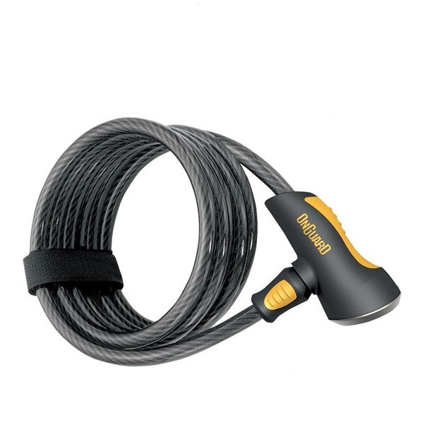 Onguard Doberman Coil Cable Key Lock [size:10mm Length:185cm]