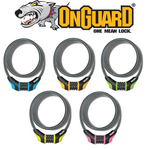 Onguard Neon Series Cable Combo Lock [size:8mm Lgth:120cm]
