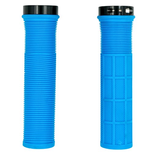 Qbp Mtb Lock On Grip [size:130mm Colour:blue]