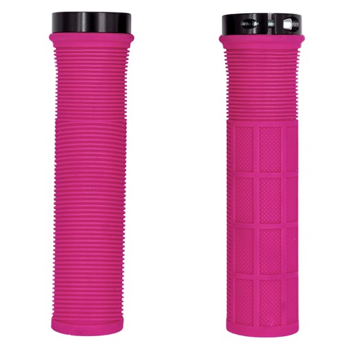 Qbp Mtb Lock On Grip [size:130mm Colour:pink]