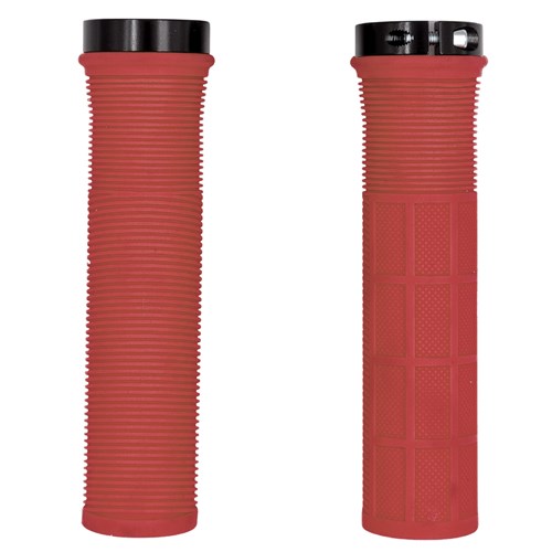 Qbp Mtb Lock On Grip [size:130mm Colour:red]