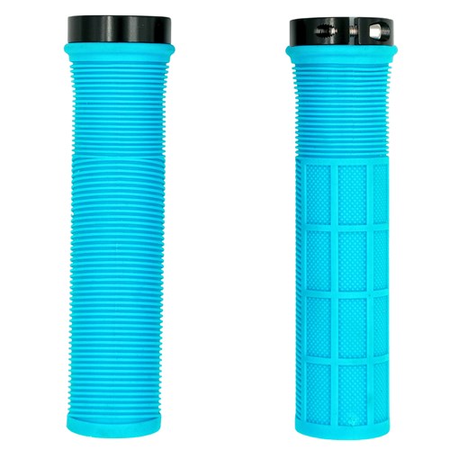 Qbp Mtb Lock On Grip [size:130mm Colour:sky Blue]