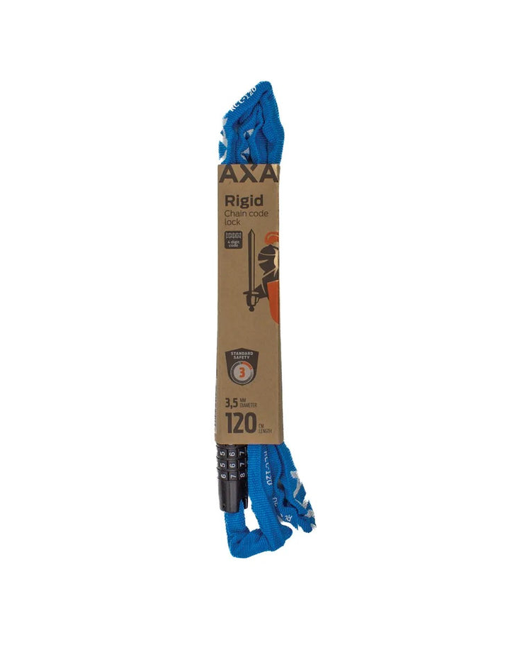 Axa Rigid Rcc 120cm Combination Chain Lock [colour:blue]