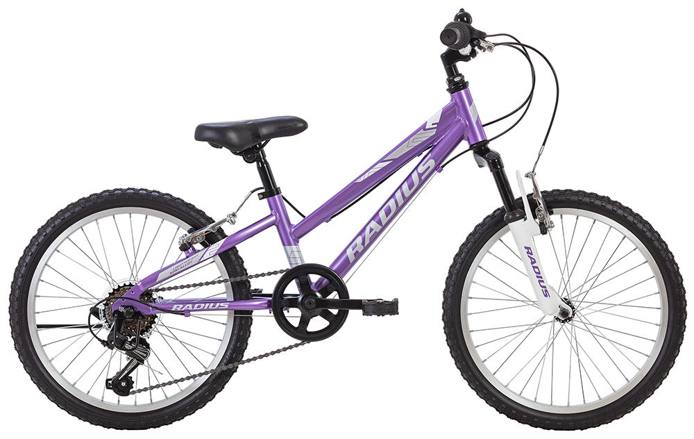 2024 Radius Ponyridge Al 20" Kids Bike [size:one Size Colour:lavender/white/silver]