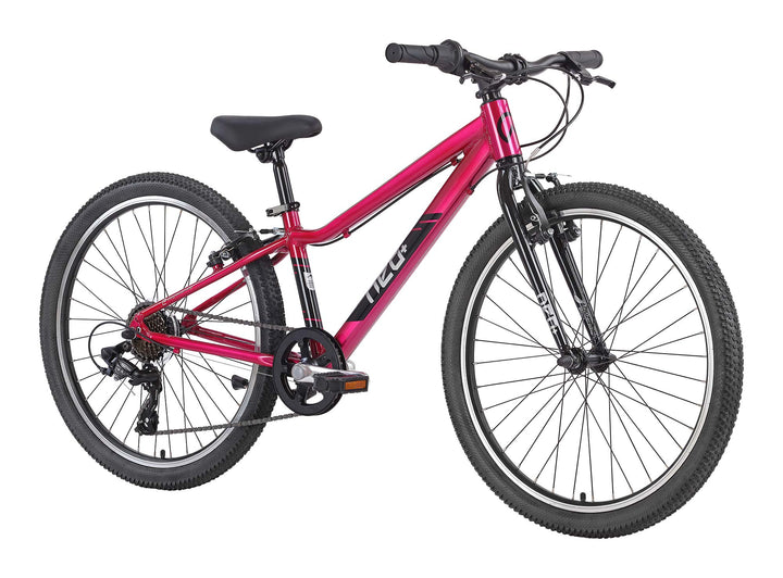 2026 Neo+ 24 7 Speed Kids Mountain Bike [size:24" Colour:chrome Pink]