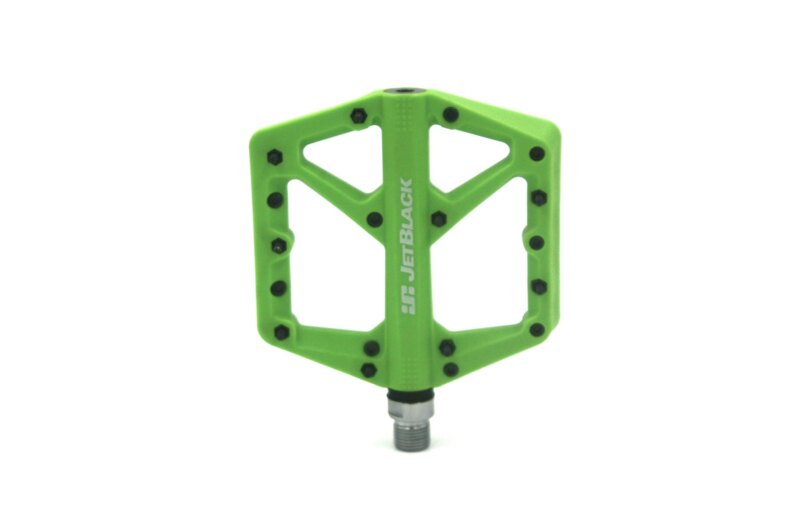 Jetblack Thermalite Pedals [size:9/16 Colour:green] 