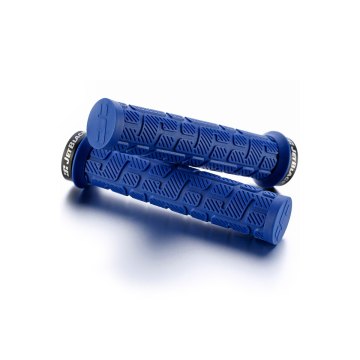 Grips Jetblack Rip Single Sided Lock On [colour:blue/black Rings] 