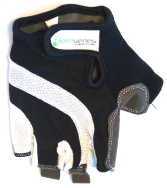 Gloves Proseries Gel [size:med Colour:black/white] 