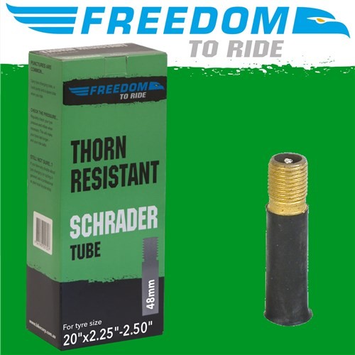 Freedom Thorn Resistant 20" Tube [size:2.25"-2.50" Valve:schrader Valve Lgh:48mm] 