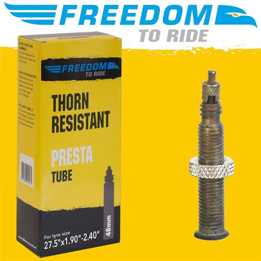 Freedom 27.5" Thorn Resistant Tube [size:1.90"-2.40" Valve:presta Valve Lgh:48mm]