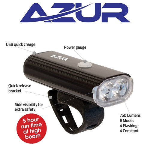 Azur Halo 750 Lumen Headlight 