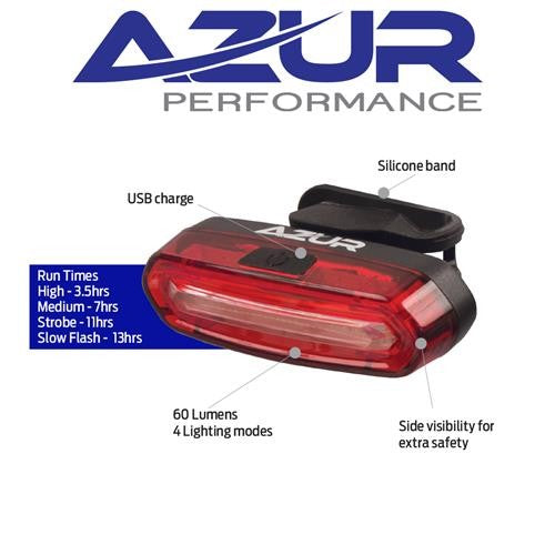 Lights Azur Usb Pro 60 Tail Light 