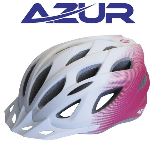 Helmet Azur L61 [size:lge/xl 58-61cm Colour:pink/white] 