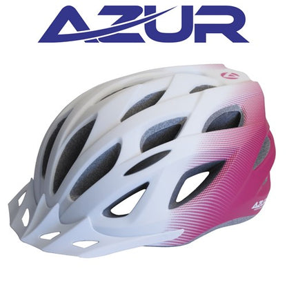 Helmet Azur L61 [size:lge/xl 58-61cm Colour:pink/white] 