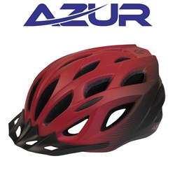 Helmet Azur L61 [size:lge/xl 58-61cm Colour:red/black]