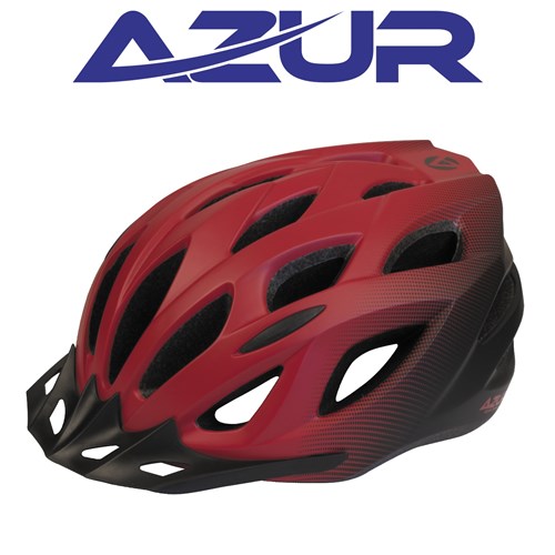 Azur L61 Helmet [size:med/lge 55-59cm Colour:red/black] 