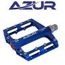 Azur Clutch Flat Bike Pedals [size:9/16 Colour:blue] 